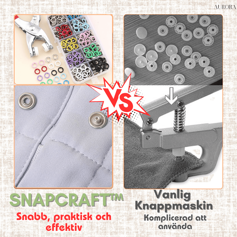 SnapCraft⹠| KnÀpp och sÀkra knappar pÄ nÄgra sekunder! - Aurora Stockholm