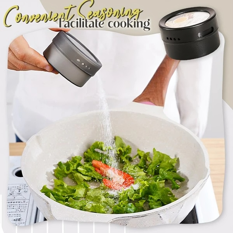 MagSpice™ | Platsbesparande magnetiska burkar för snabb åtkomst till kryddor!