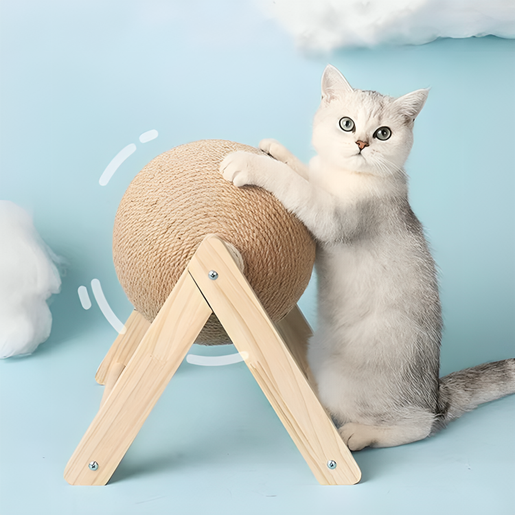 TILLFĂLLIGT 50% RABATT | WhirlScratchâą | UnderhĂ„llning och klotrimning för din katt i en och samma leksak!