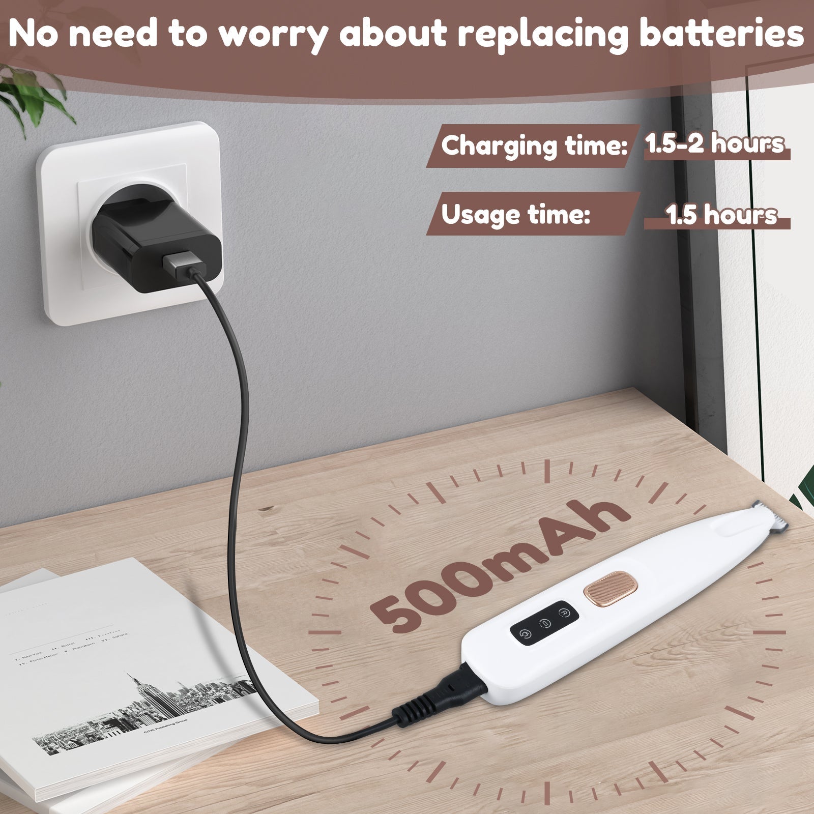 1 + 1 GRATIS IDAG | TidyPaws⹠| LED HÄrklippare för husdjur