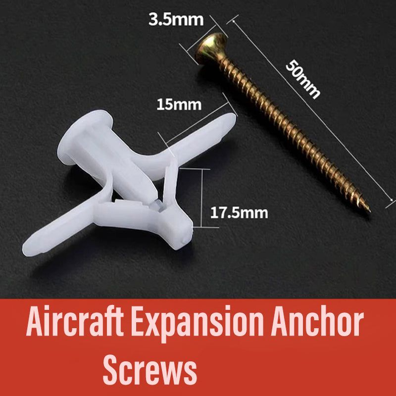 SecureScrew™ | Flygplan / Fjäril förlängningspluggrör & försänkta skruvar