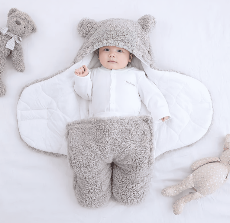 TILLFÄLLIGT 50% RABATT | CozyCocoon™ | Mysig sovsäck för bebis swaddle filt