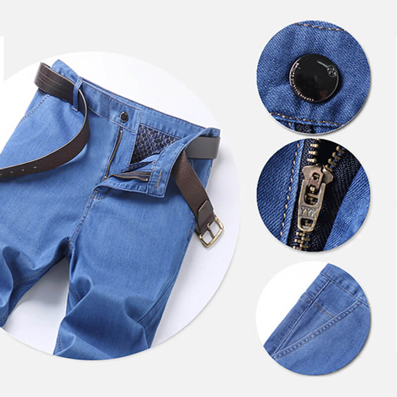 TILLFĂLLIGT 50% RABATT | Jorenâą | Andningsbara jeans som hĂ„ller sig svala!