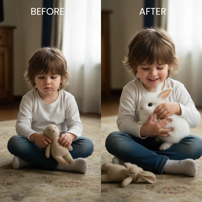 TILLFÄLLIGT 50% RABATT | BunnyBot™ | Din gosiga, verklighetstrogna följeslagare för livet!