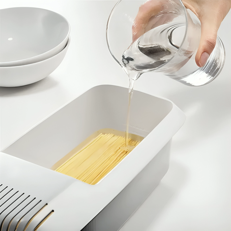 PastaExpress™ | Värmetålig Mikrovågspastaavhällare