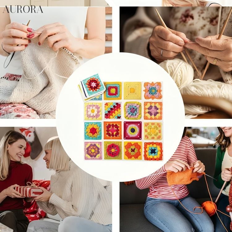 TILLFÄLLIGT 50% RABATT | CrochetDeck™ | Broderigarn stickmönster kort set