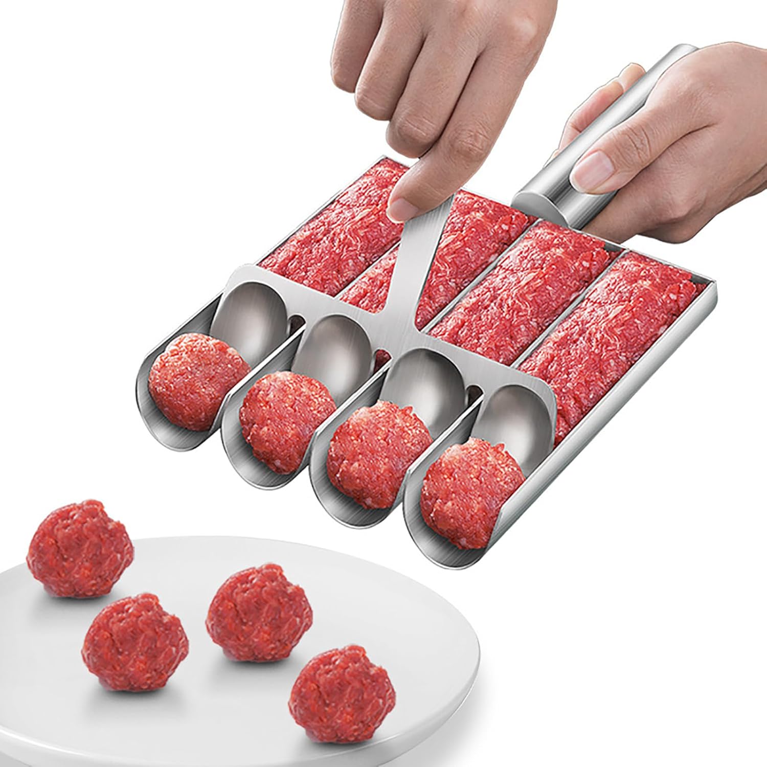 TILLFÄLLIGT 50% RABATT | MeatMold™ | Skapa enhetliga portioner av köttbullar på några sekunder!