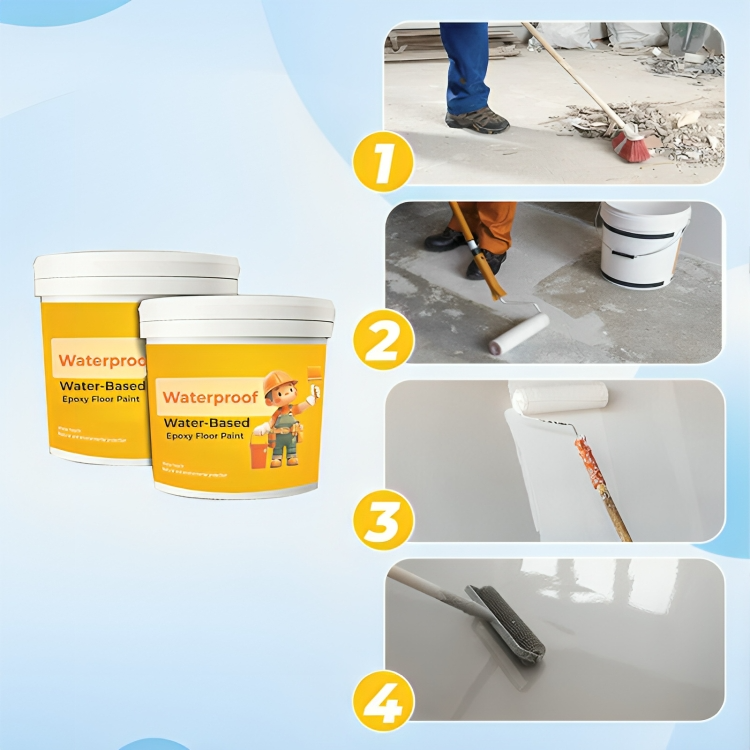 FloorArmor™ | Vattentät vattenbaserad epoxigolvfärg