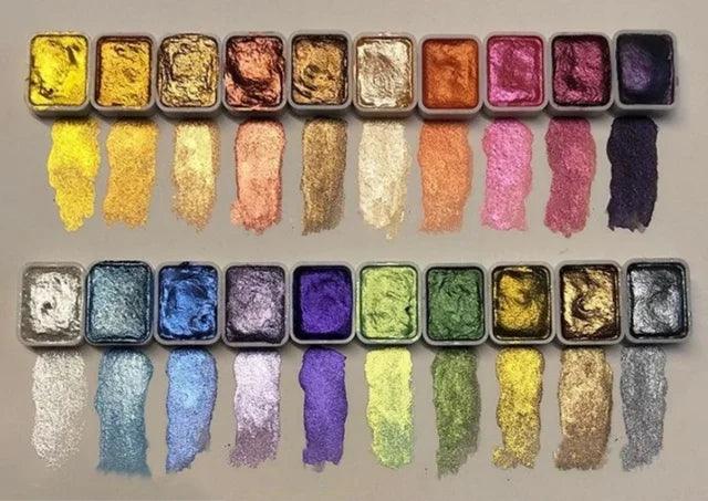 ArtShine™ | Pärlemorskimrande gouache-pigment | 50% TILLFÄLLIG RABATT - Aurora Stockholm