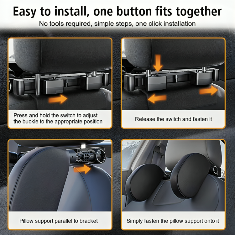 TILLFÄLLIGT 50% RABATT | RideRest™ | Inget mer obekvämt sovande i bilar!