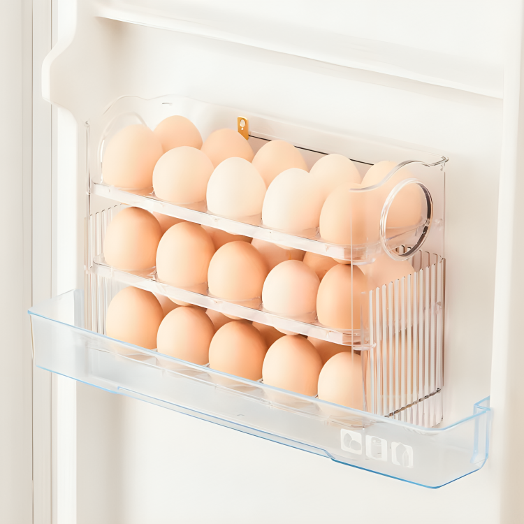 TILLFÄLLIGT 50% RABATT | EggStack™ | Inga fler trasiga ägg och kylskåpskaos!