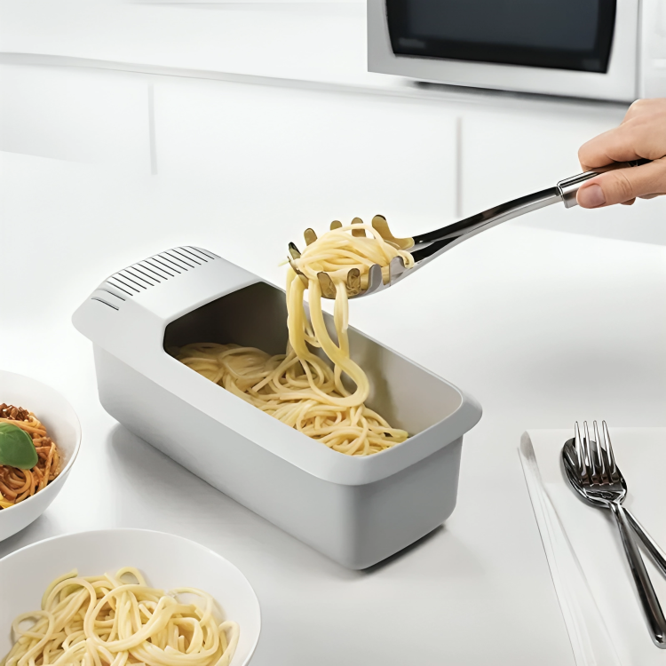 PastaExpress™ | Värmetålig Mikrovågspastaavhällare