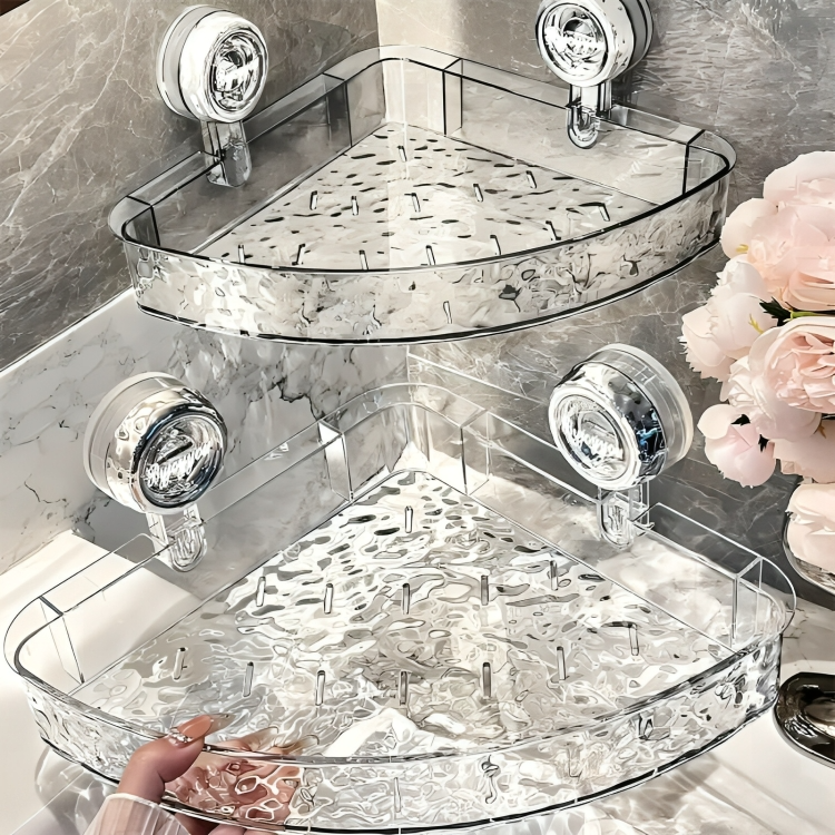 LuxeShelf™ | Lyxig duschorganisatör med sugkopp