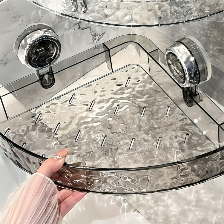 LuxeShelf™ | Lyxig duschorganisatör med sugkopp